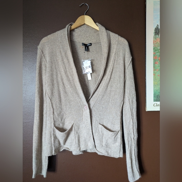 NWT Aqua Pure Cashmere Cardigan - Picture 3 of 12